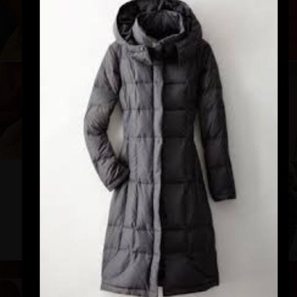 PINK Garnet Hill Modern Long Down Coat - Picture 3 of 11